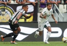 Ceará perde por 2 a 1 para o Palmeiras no Brasileirão