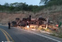 Caminhoneiro morre vítima de acidente na ladeira dos Tucuns, zona rural de Crateús