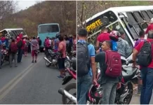 Ônibus que transportava estudantes tomba em serra no Ceará