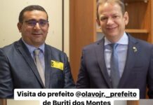 Prefeito Olavo Júnior prestigia posse de Castro Neto em Brasília
