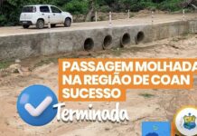 Prefeitura de Tamboril conclui passagem molhada na região de Coan Sucesso