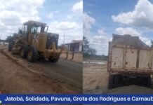 Prefeitura de Independência realiza recuperação de estradas vicinais nos distritos do município