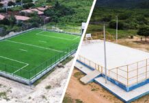 Tamboril valoriza o esporte: Sete areninhas e seis quadras estão sendo construídas