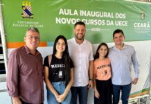 Prefeito Marcelo Mota prestigia aula inaugural do curso de medicina em Crateús